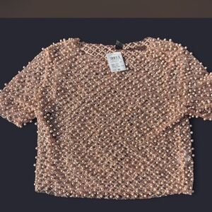 Windsor NWT XS beaded festival bridal top